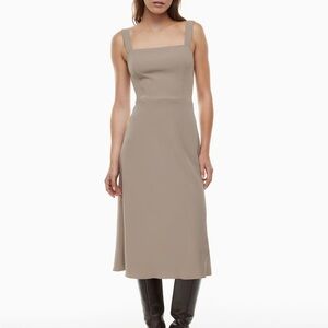 Aritzia - Aperture Dress - Nomad Taupe - Size 6